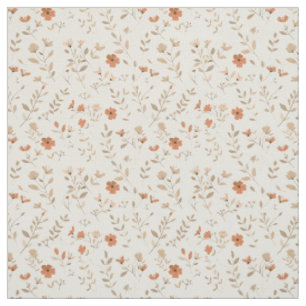 Tecido Rosa Desmaiado Flor Silvestre Vintage Boho 70s Flo