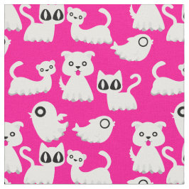 Tecido rosa-do-cão-furão-fantasma