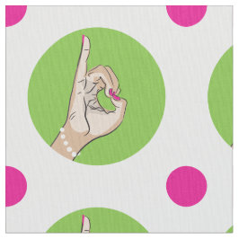 tecido rosa e verde da Sorority Life