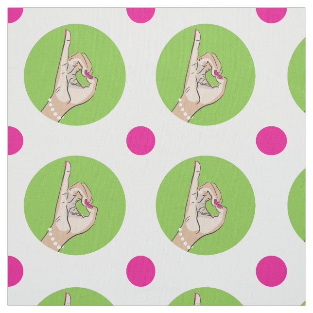 tecido rosa e verde da Sorority Life (Modelo)