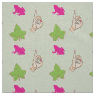 tecido rosa e verde da Sorority Life