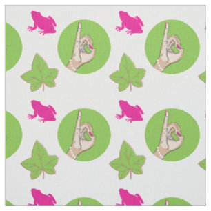 tecido rosa e verde da Sorority Life