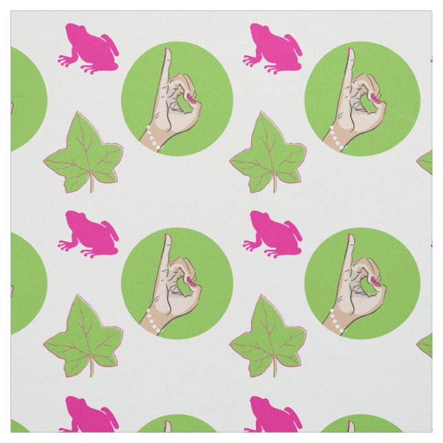 tecido rosa e verde da Sorority Life (Modelo)