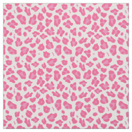 Tecido Rosa Elegante na Impressão Rosa-Leopardo