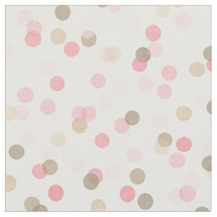 Tecido Rosa feminino sem emenda & confetes de Brown