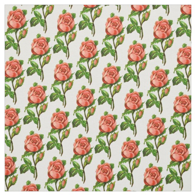 Tecido Rosa Inglês Vitoriano Rosa (Modelo)