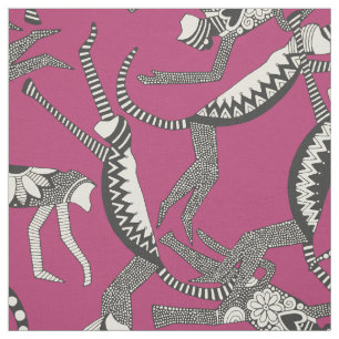 Tecido rosa-macaco
