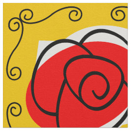 Tecido Rosa para cantos espanhol impressão grande