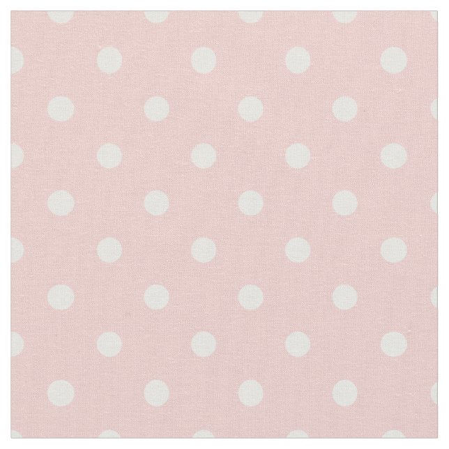 Tecido Rosa Quartz - Bolinhas rosa e branca (Detalhe)