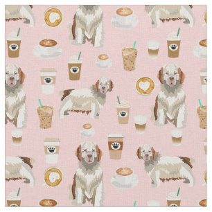 Tecido Rosa rosa-amante de café espanhol