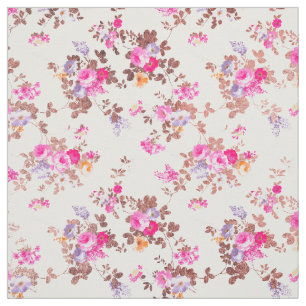 Tecido Rosa-rosa-rosa-miolo-dourado-quic-vintage floral f