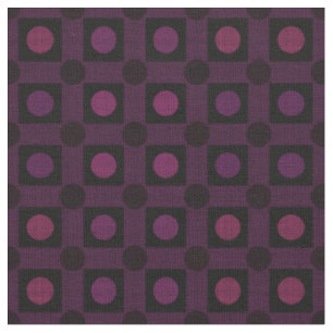 Tecido rosa roxo e preto geométrico texturizado