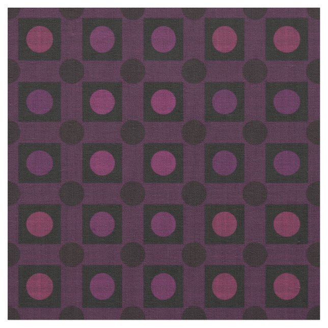 Tecido rosa roxo e preto geométrico texturizado (Detalhe)