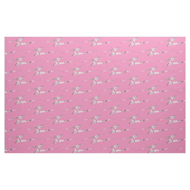 Tecido Rosa Satin Lightning Bolts (Jarda)
