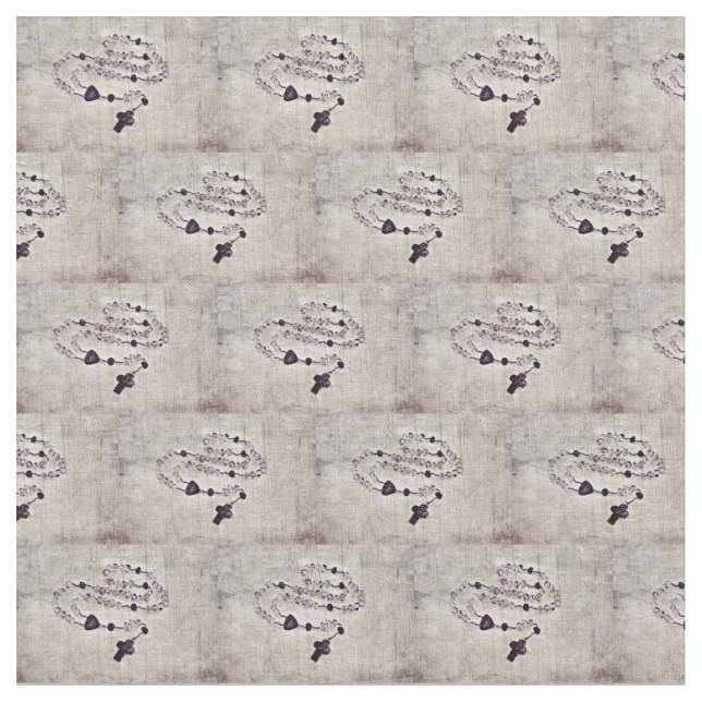 Tecido Rosário católico (Detalhe)