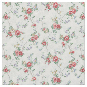 Tecido Rosas Bonito de Garotas de Coral Vintage