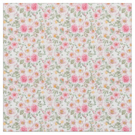 Tecido Rosas de jardim de delírio