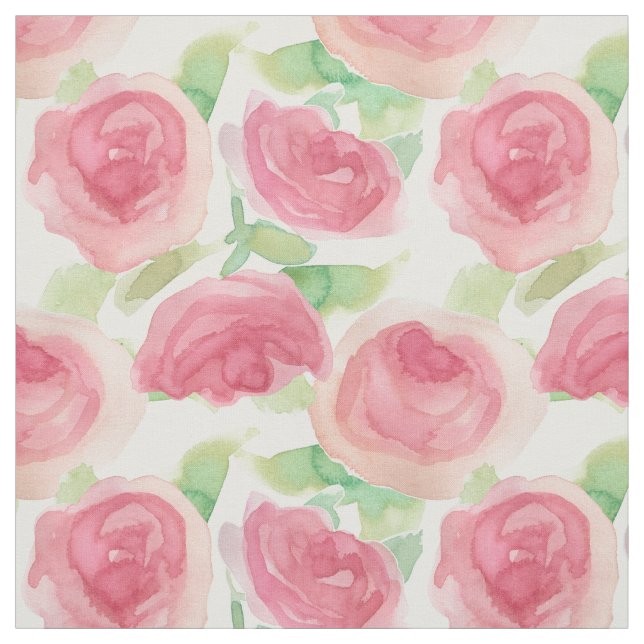 Tecido Rosas Repolho Rosa Floral Country Inglês (Modelo)