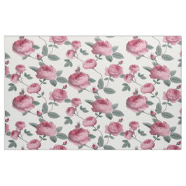 Tecido Rosas Rosa
