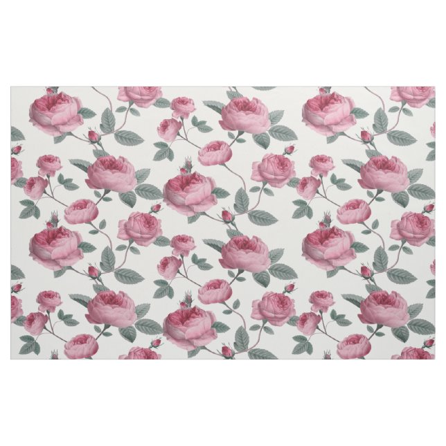 Tecido Rosas Rosa (Fat Quarter)