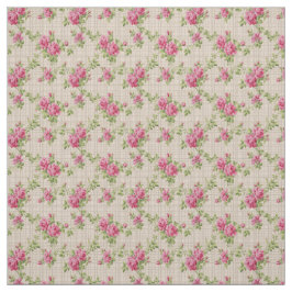 Tecido Rosas Rosa Pintadas