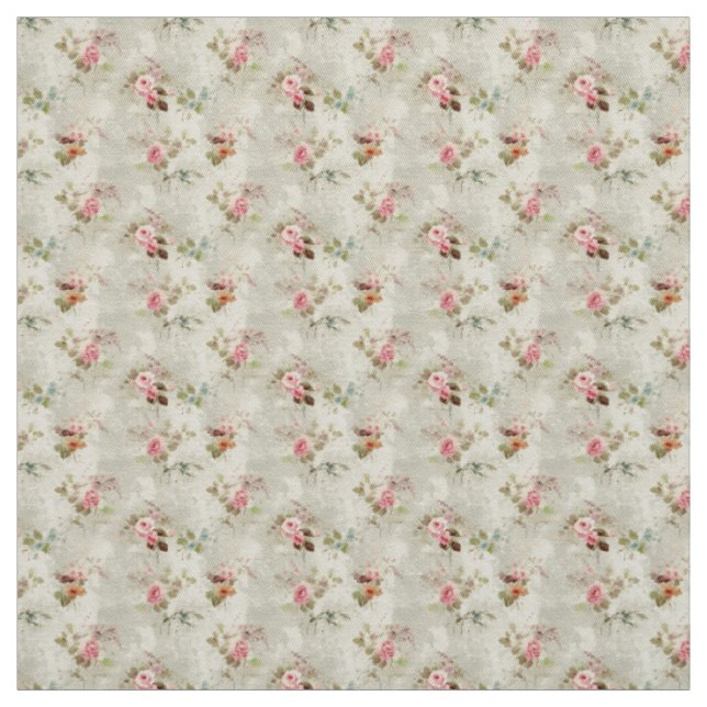 Tecido Rosas rosa românticas com legância venenosa (Modelo)