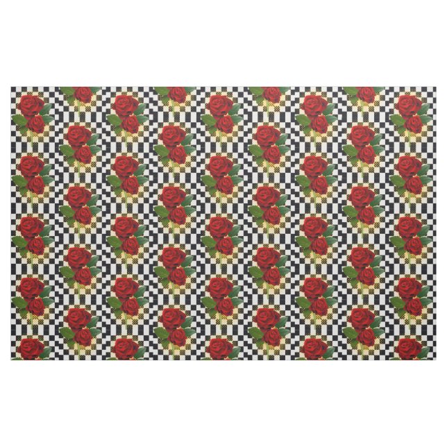 TECIDO ROSAS VERMELHAS (Fat Quarter)