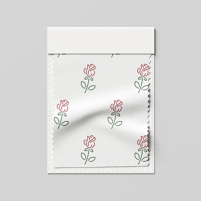 Tecido Rosas Vermelhas, Padrão de Rosas, Flores (Criador carregado)