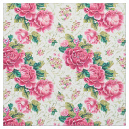 Tecido Rosas Vintage