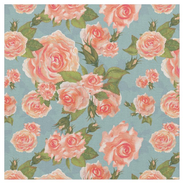 Tecido Rosas Vintage (Detalhe)
