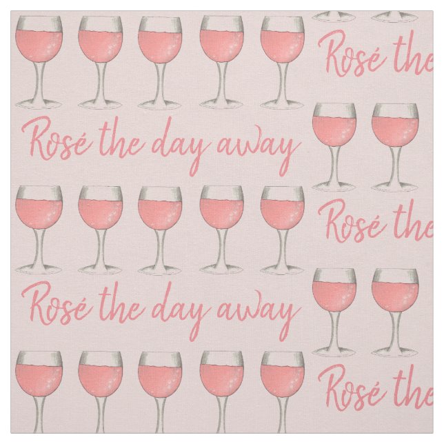 Tecido Rosé, no dia em que o vinho de vidro rosa rosa fic (Modelo)