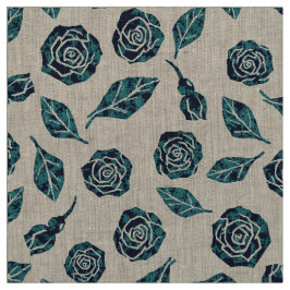 Tecido Rose Pandora - Azul Marinho