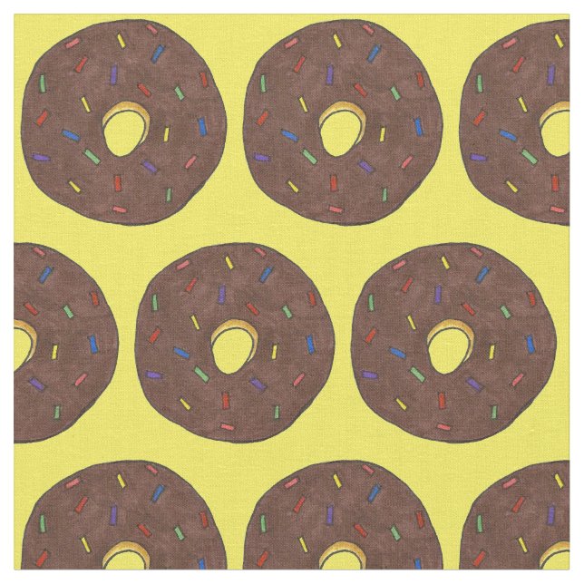 Tecido Rosquinha de Chocolate Fosco Arco-Íris Espessura (Detalhe)