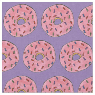 Tecido Rosquinha rosa Fosco arco-íris Rosquinhas Comida