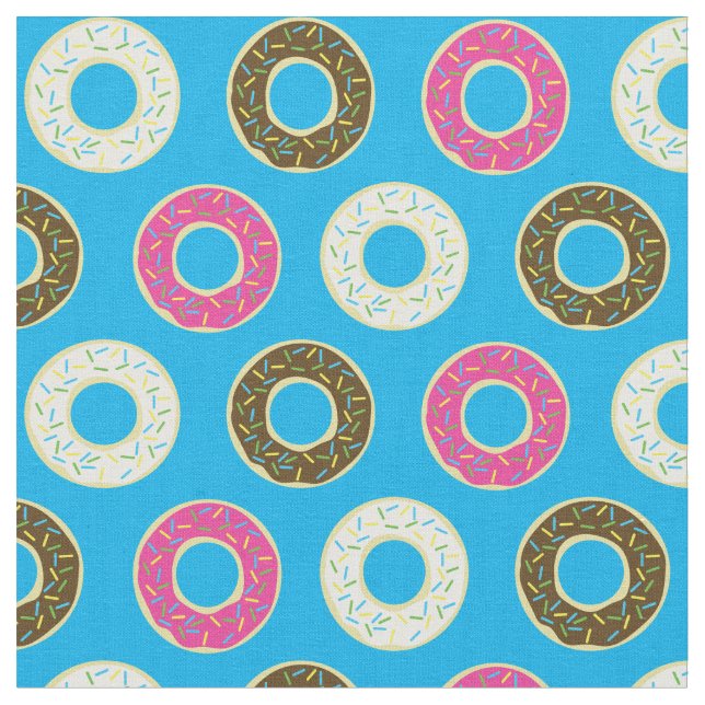 Tecido Rosquinhas Cute Kids Coloridos Comidas (Detalhe)