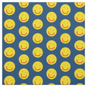 Tecido Rosto Feliz do Sol Sorridente