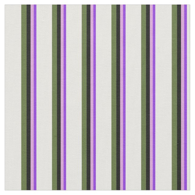 Tecido Roxo, Ameixa, Preto, Verde Azeitona Escuro e Branc (Detalhe)