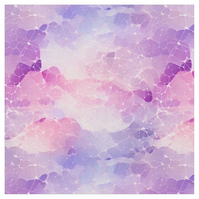 Tecido Roxo, Azul e Rosa Abstrato (Detalhe)