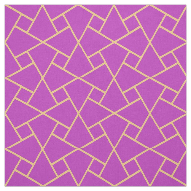 Tecido Roxo chique, teste padrão geométrico islâmico do (Modelo)