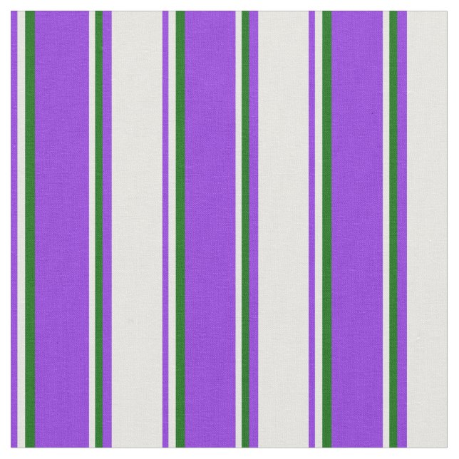 Tecido Roxo, Creme da Casa da Moeda e Linhas Verdes Escur (Detalhe)