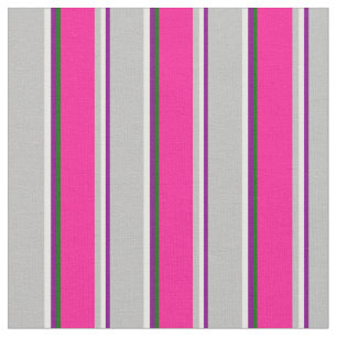 Tecido Roxo, Creme de Casa, Cinzas, Rosa Profundo e Verde
