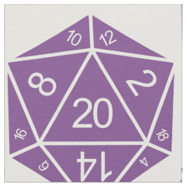 Tecido Roxo D20 Dice