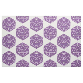 Tecido Roxo D20 Dice