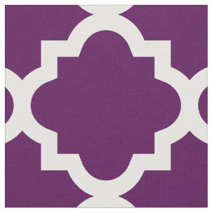 Tecido roxo do teste padrão   de Quatrefoil da