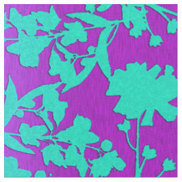Tecido Roxo e Aqua de Andreya