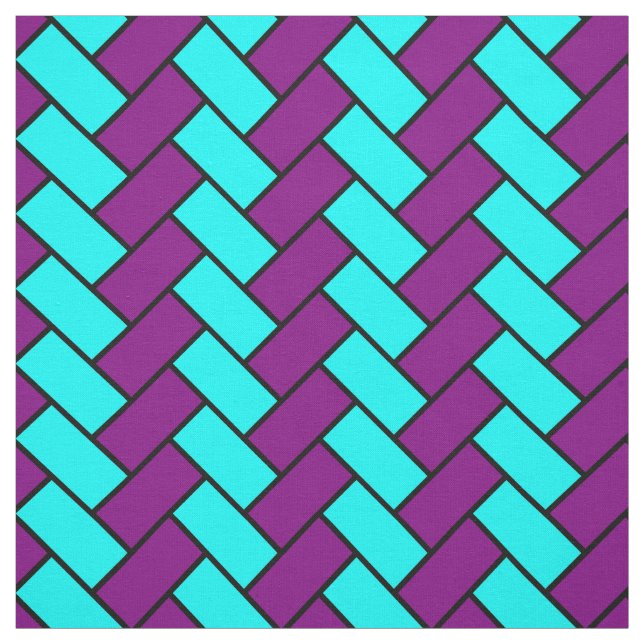 Tecido Roxo e Herringbone do Aqua (Modelo)