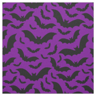 Tecido roxo halloween vampiro morcegos gótico