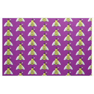 Tecido Roxo mágico do feiticeiro da abelha do Dia das