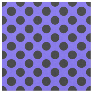 Tecido roxo & preto das bolinhas