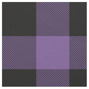 Tecido Roxo Rústico e Xadrez Búfalo Negra